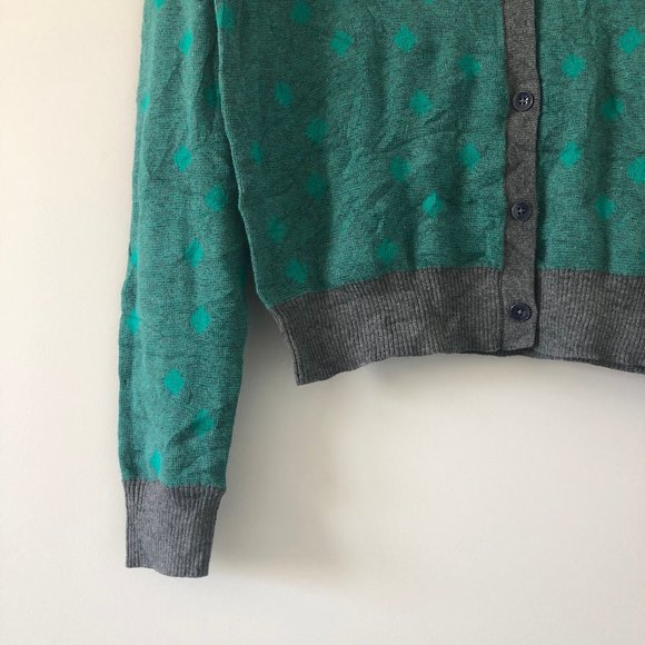 NWT CAbi Muted Polka Dot V-neck Sweater Small - Picture 12 of 16